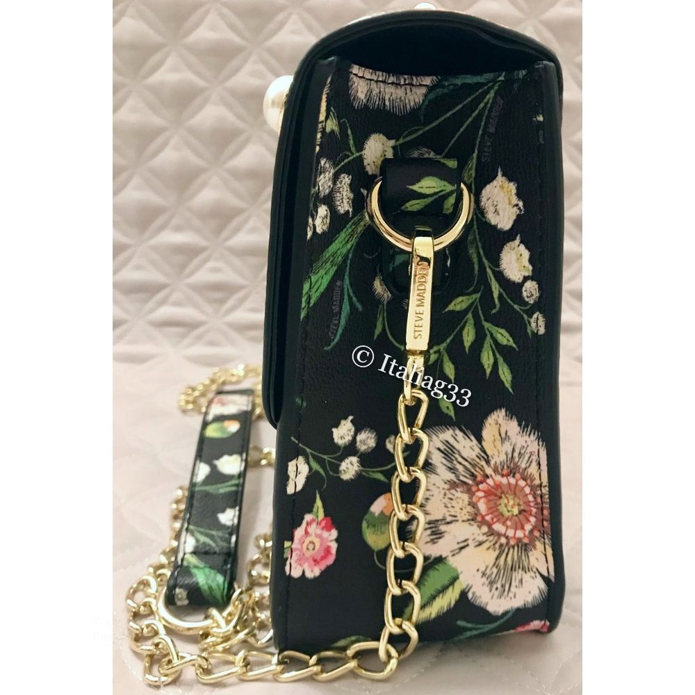 STEVE MADDEN Purse BSOPHIA $78 Flowers Pearl Beaded Handbag Multicolor NWOT - Picture 11 of 16